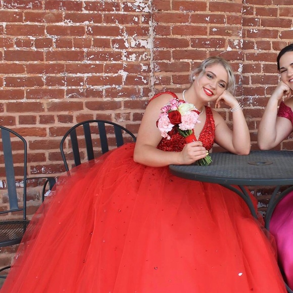 Red Prom Dress!!! - Picture 3 of 4